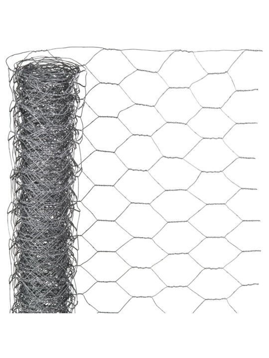 Nature Plotové pletivo šestiúhelníkové 0,5x10 m 25 mm pozinkovaná ocel