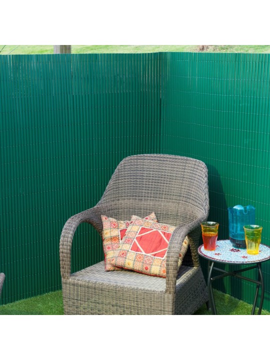 Nature Oboustranná zahradní clona PVC 1 x 3 m zelená