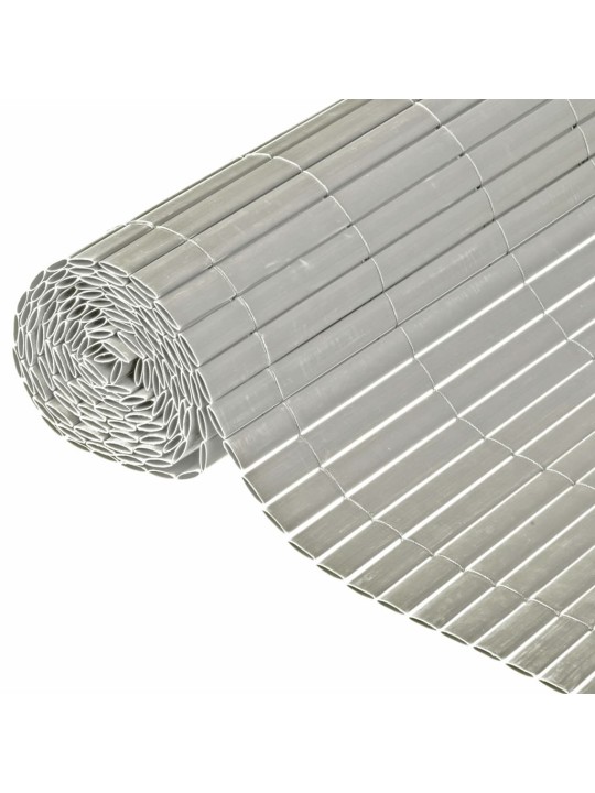 Nature Oboustranná zahradní clona PVC 1 x 3 m šedá