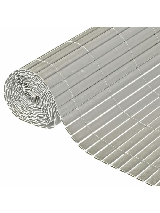 Nature Oboustranná zahradní clona PVC 1,5 x 3 m šedá