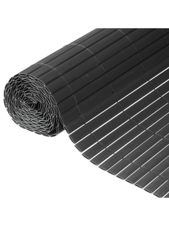 Nature Oboustranná zahradní clona PVC 1 x 3 m antracitová