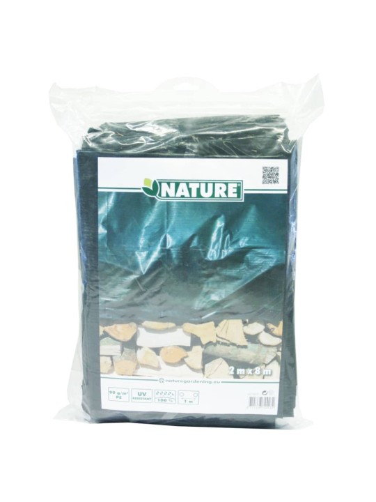 Nature plachta na dřevo 2 x 8 m pe zelená 6072413
