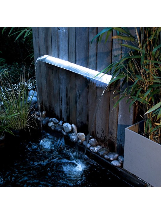 Ubbink Vodopád s LED světly Niagara 90 cm nerezová ocel 1312126