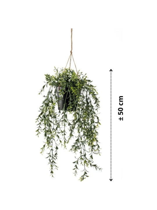 Emerald umělý zimostráz závěsný keř v květináči 50 cm