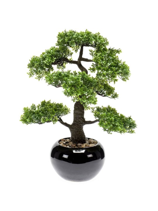 Emerald Umělý fíkus mini bonsai zelený 47 cm 420006