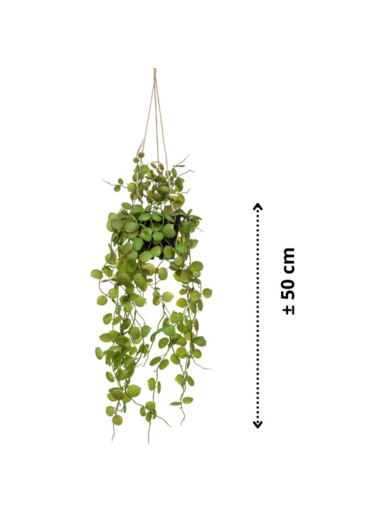 Emerald umělý svícník závěsná rostlina 50 cm v květináči