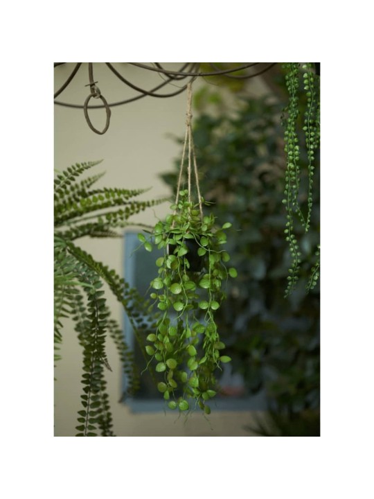 Emerald umělý svícník závěsná rostlina 50 cm v květináči