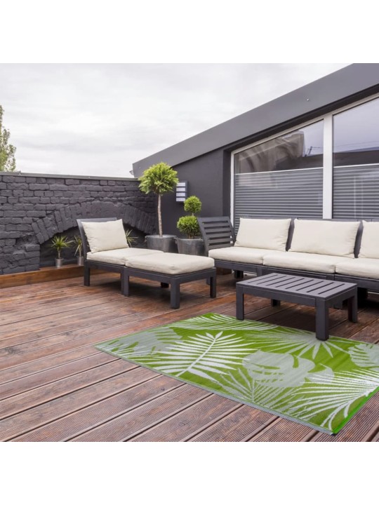 Esschert Design Venkovní koberec 241 x 152 cm pralesní listy OC22