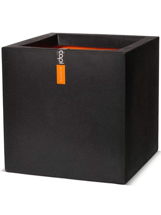 Capi Truhlík Urban Smooth čtvercový 30 x 30 x 30 cm černý KBL902
