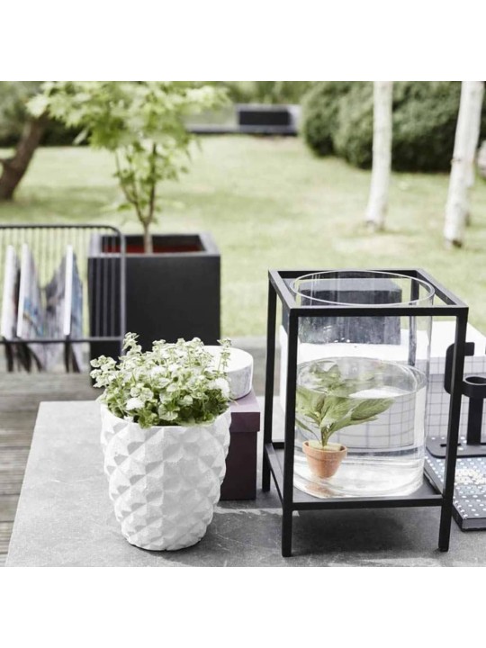 Capi Truhlík Urban Smooth čtvercový 30 x 30 x 30 cm černý KBL902
