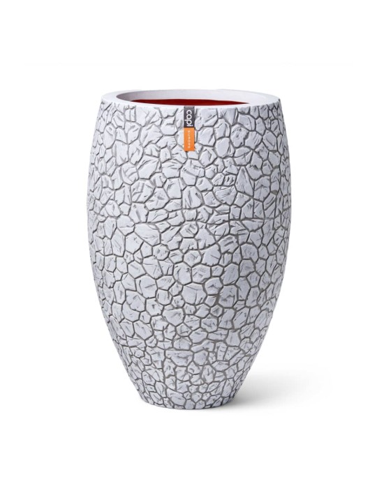 Capi Květináč Clay Elegant Deluxe 50 x 72 cm slonovinový