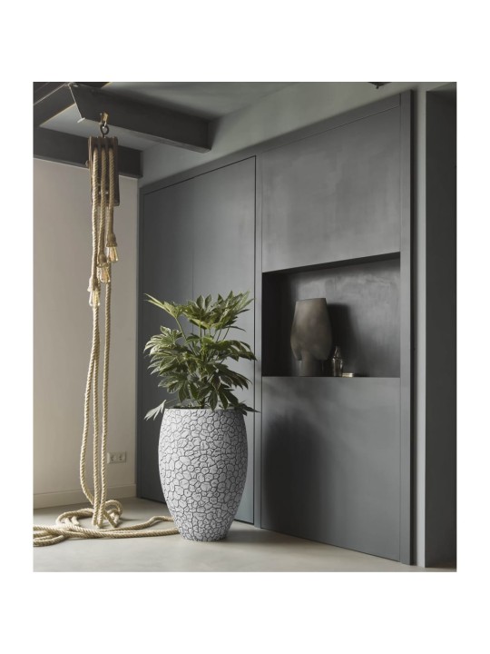 Capi Květináč Clay Elegant Deluxe 50 x 72 cm slonovinový