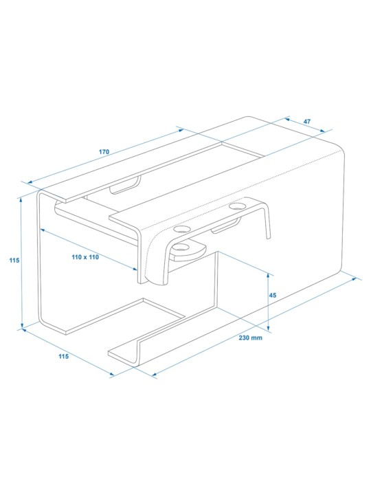 Proplus zámek tažného zařízení se zámkem 110 x 110 mm 341325s
