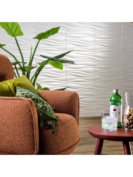 WallArt 3D Nástěnné panely Vlny 12 ks GA-WA04