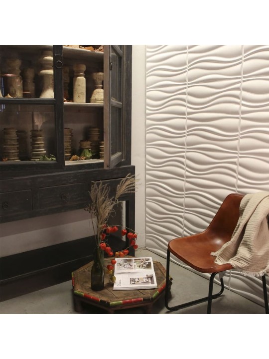 WallArt 3D Nástěnné panely Vlny 12 ks GA-WA04