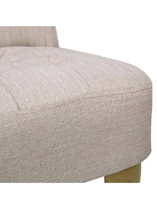 Francouzská křesla 2 ks krémová textil