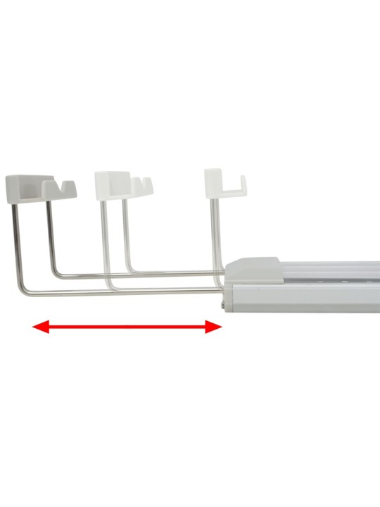 LED akvarijní lampa 50–60 cm hliník IP67