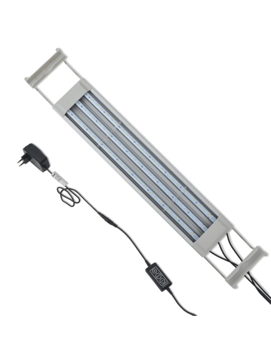 LED akvarijní lampa 50–60 cm hliník IP67