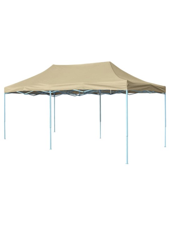 Rozkládací stan nůžkový 3 x 6 m krémově bílý