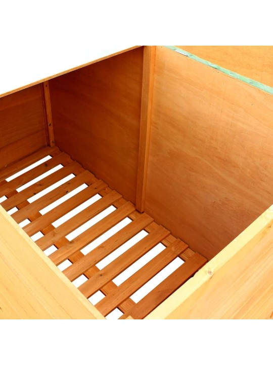 Zahradní úložný box 126 x 72 x 72 cm dřevěný