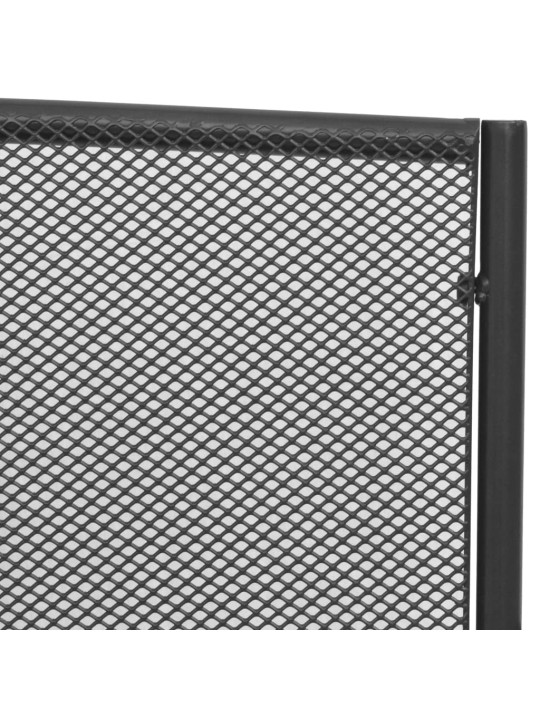 Zahradní lavice 108 cm ocel a pletivo antracitová