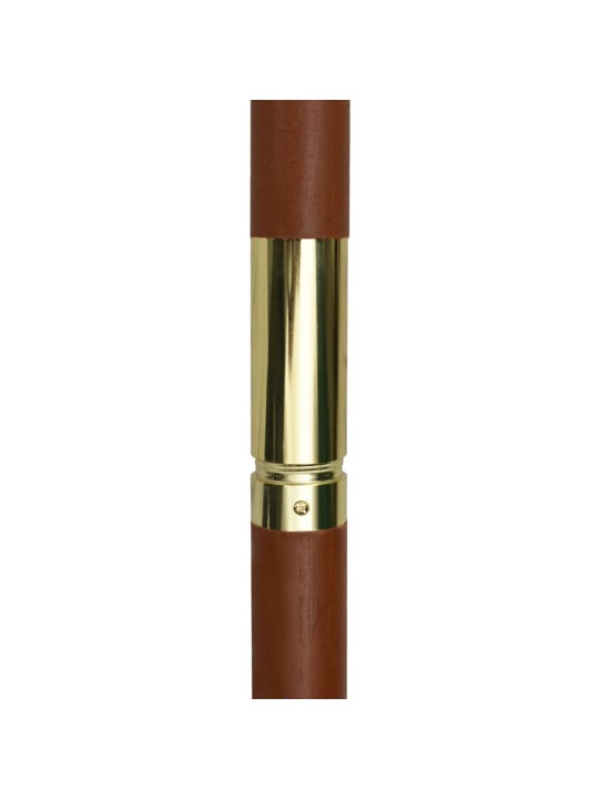 Slunečník 200 x 300 cm s dřevěnou tyčí krémově bílý