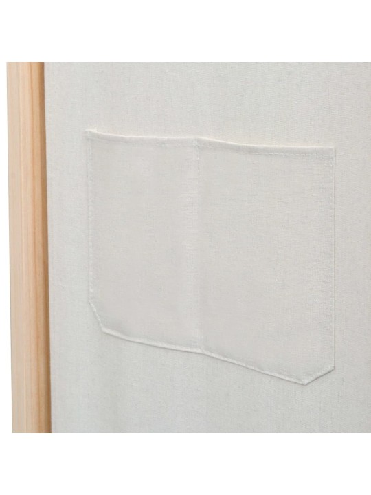 3dílný paraván krémový 120 x 170 x 4 cm textil