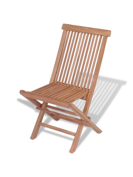 Skládací zahradní židle 4 ks masivní teak