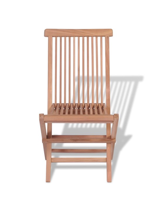 Skládací zahradní židle 4 ks masivní teak