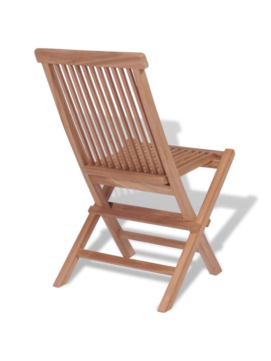 Skládací zahradní židle 4 ks masivní teak