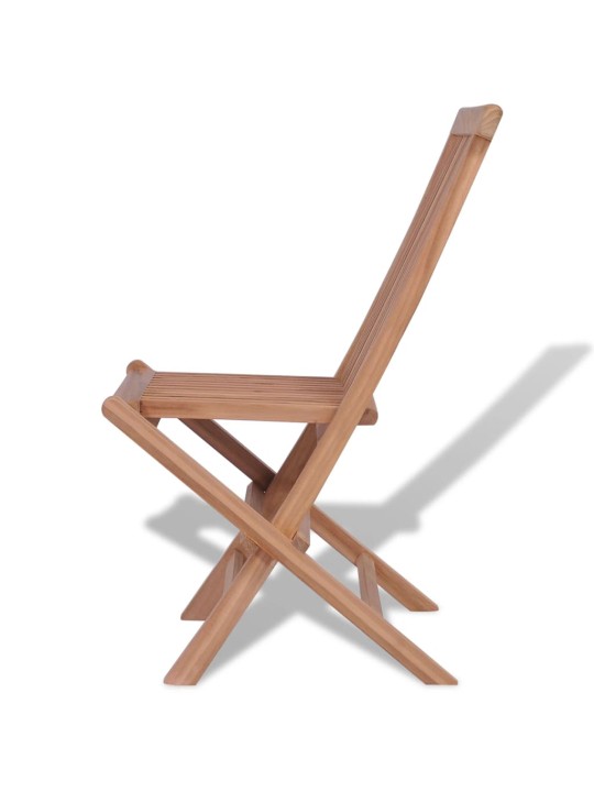 Skládací zahradní židle 4 ks masivní teak