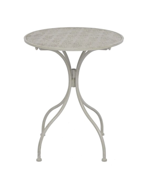 3dílný bistro set ocelový šedý