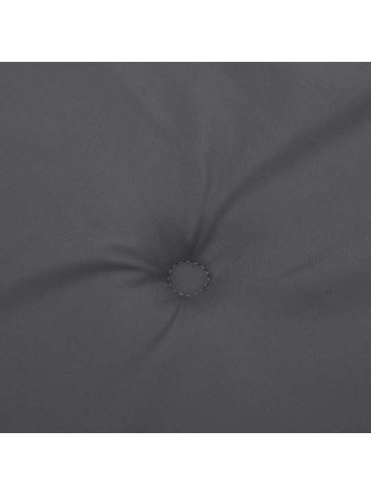 Podušky na židli vysoké opěradlo 4 ks antracitové 120x50x3 cm