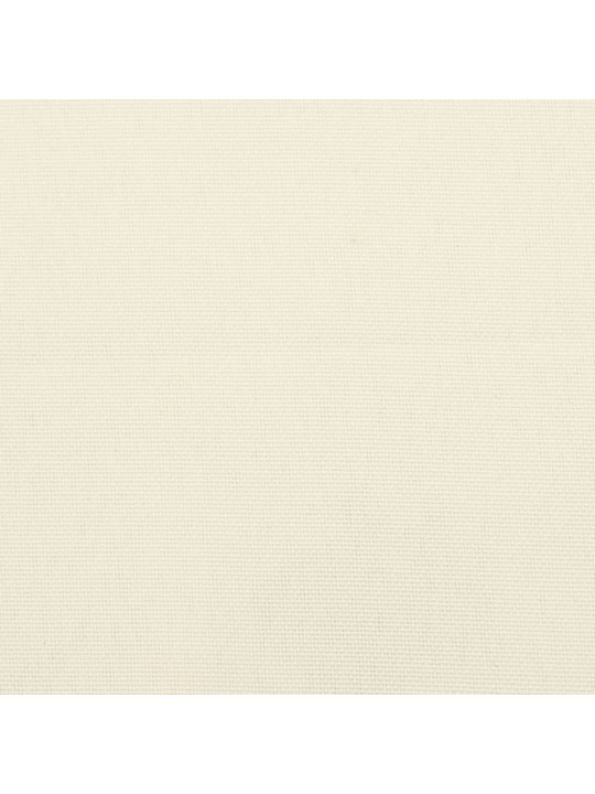 Podušky na židli vysoké opěradlo 2 ks krémové 120x50x3cm textil