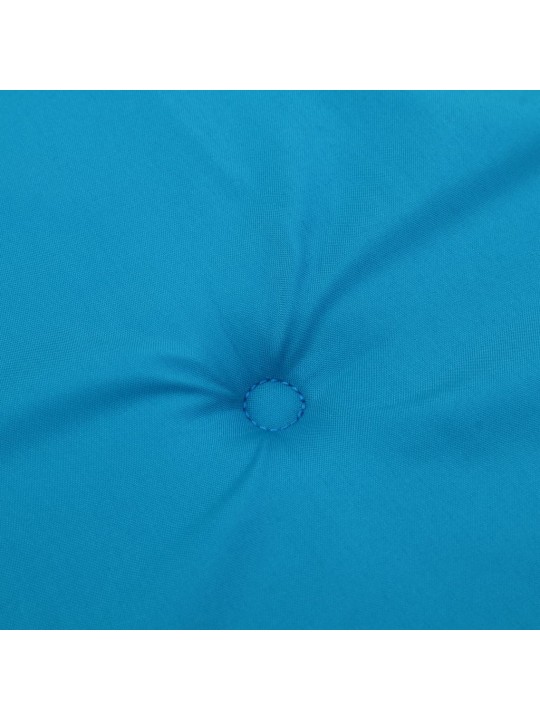 Podušky na židli vysoké opěradlo 2 ks modré 120x50x3 cm textil