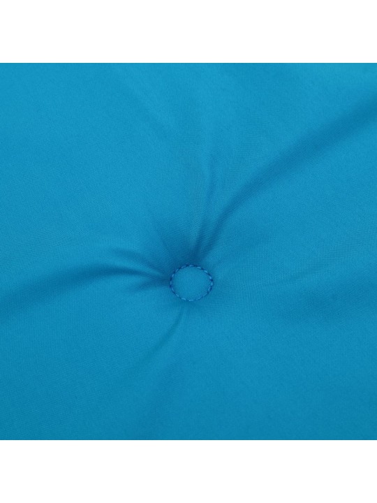 Podušky na židli vysoké opěradlo 4 ks modré 120x50x3 cm textil