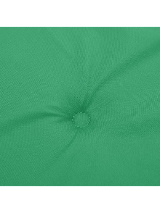 Podušky na židli vysoké opěradlo 4 ks zelené 120x50x3 cm textil