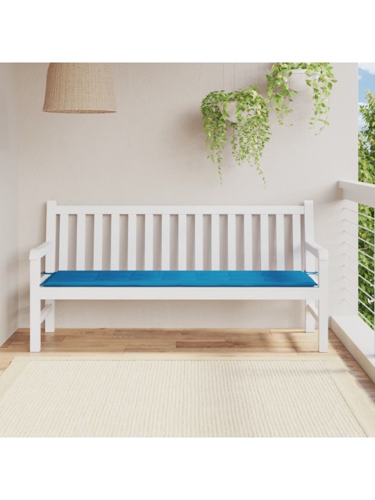 Poduška na zahradní lavici modrá 180x50x3 cm oxfordská látka