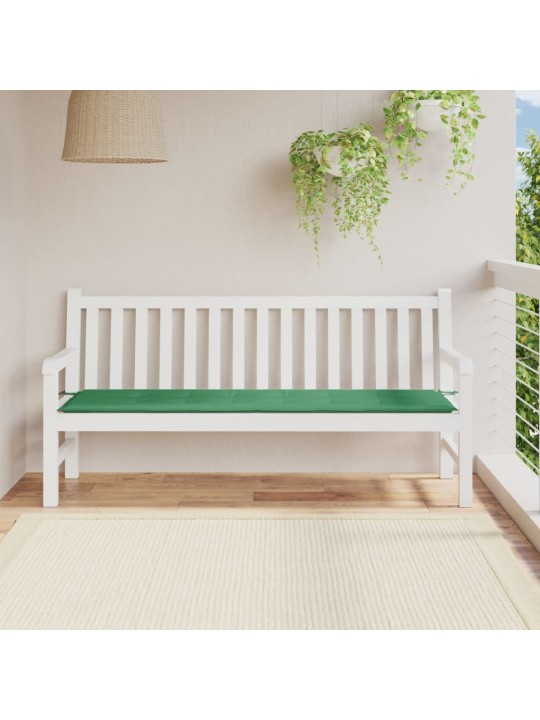 Poduška na zahradní lavici zelená 180x50x3 cm oxfordská látka