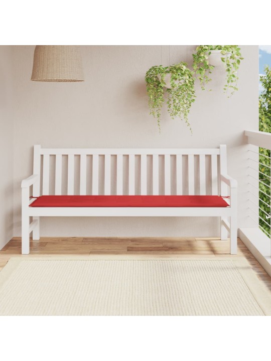 Poduška na zahradní lavici červená 180x50x3 cm oxfordská látka