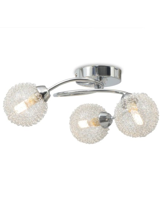 Stropní svítidlo se 3 LED žárovkami G9 120 W