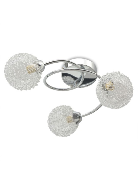 Stropní svítidlo se 3 LED žárovkami G9 120 W