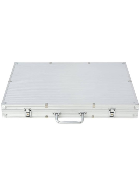 Poker set s 1000 laserovými žetony hliník