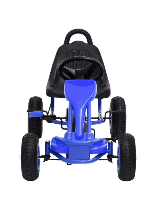 Šlapací motokára s pneumatikami modrá