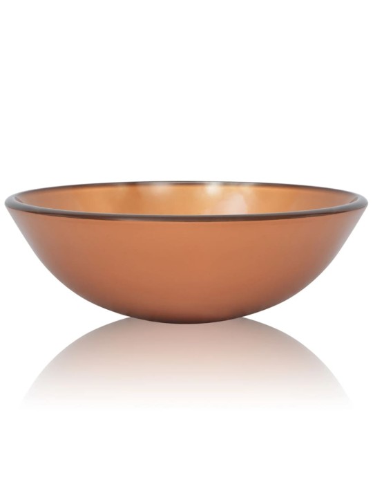 Umyvadlo z tvrzeného skla 42 cm hnědé