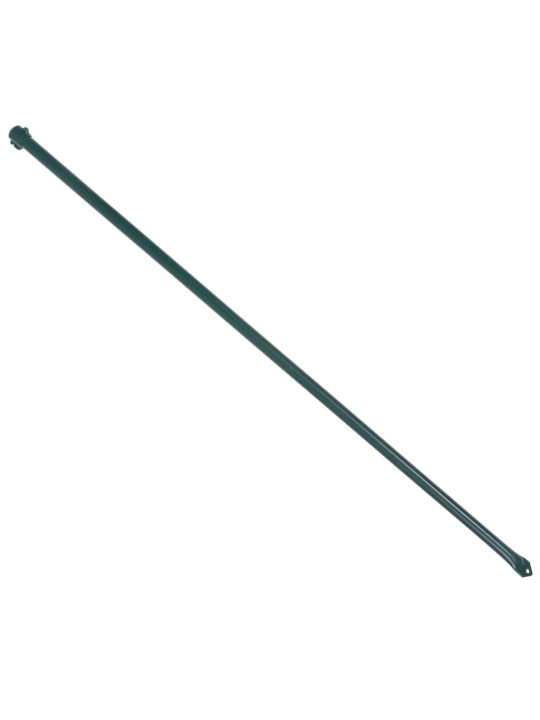 Plotové sloupky, 10 ks, kov, 1 m, zelené