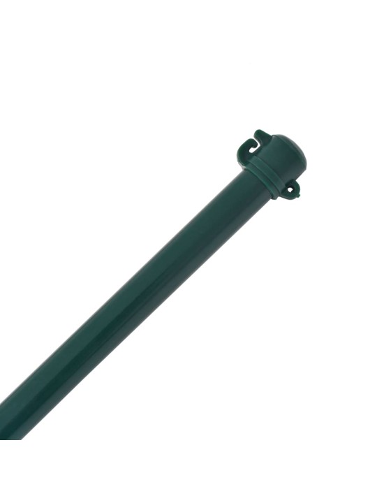 Plotové sloupky, 10 ks, kov, 1,5 m, zelené