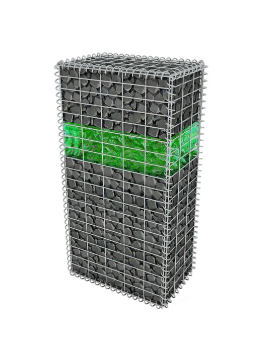 Gabionové kameny skleněné zelené 60–120 mm 25 kg