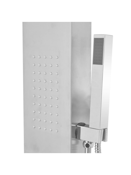 Sprchový panel set z nerezové oceli s čtvercovým designem