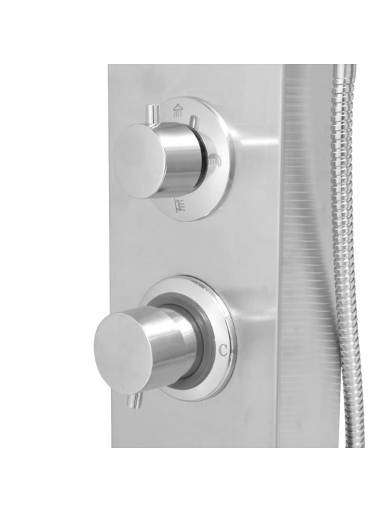 Sprchový panel set z nerezové oceli s čtvercovým designem